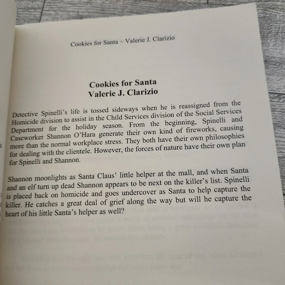 Cookies‎ for Santa by Valerie J Clarizio SIGNED Murder Mystery Romance Fiction